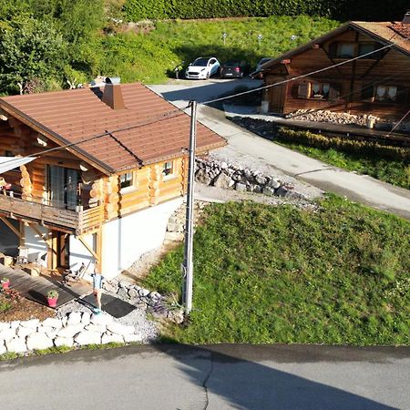 Chalet Anzac Chalet 5 Etoiles En Rondins Tout Neuf Unique Dans Les Aravis Les Villards-sur-Thônes المظهر الخارجي الصورة