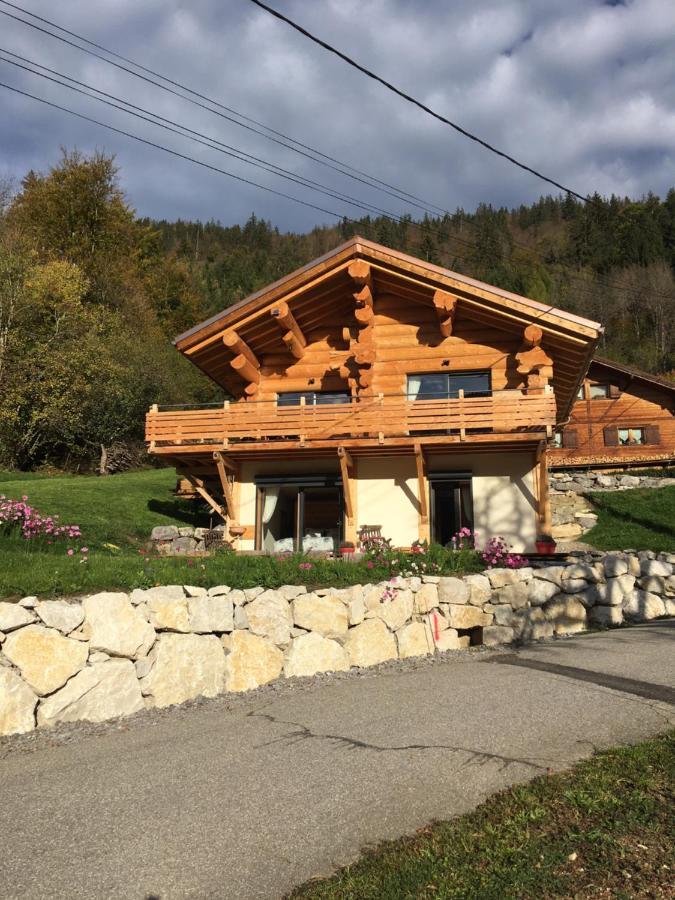 Chalet Anzac Chalet 5 Etoiles En Rondins Tout Neuf Unique Dans Les Aravis Les Villards-sur-Thônes المظهر الخارجي الصورة