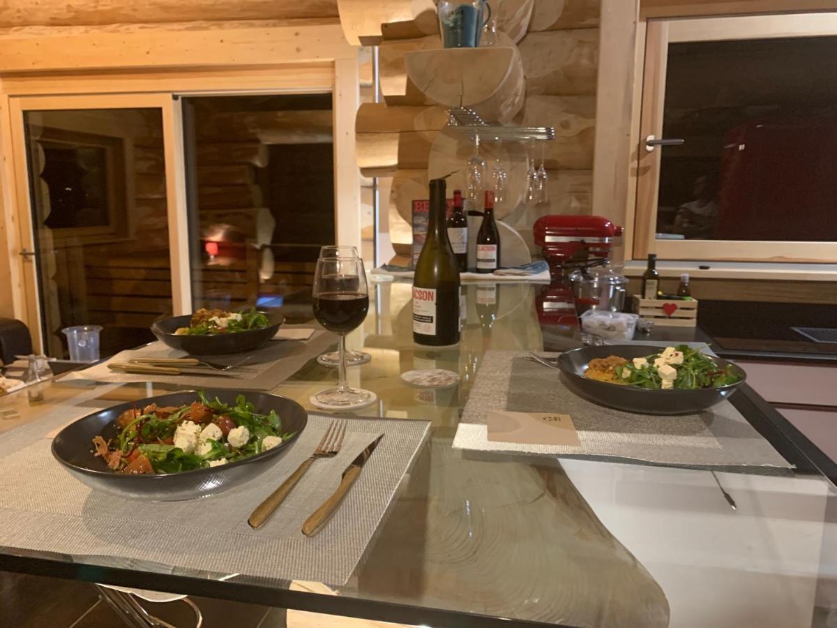 Chalet Anzac Chalet 5 Etoiles En Rondins Tout Neuf Unique Dans Les Aravis Les Villards-sur-Thônes المظهر الخارجي الصورة