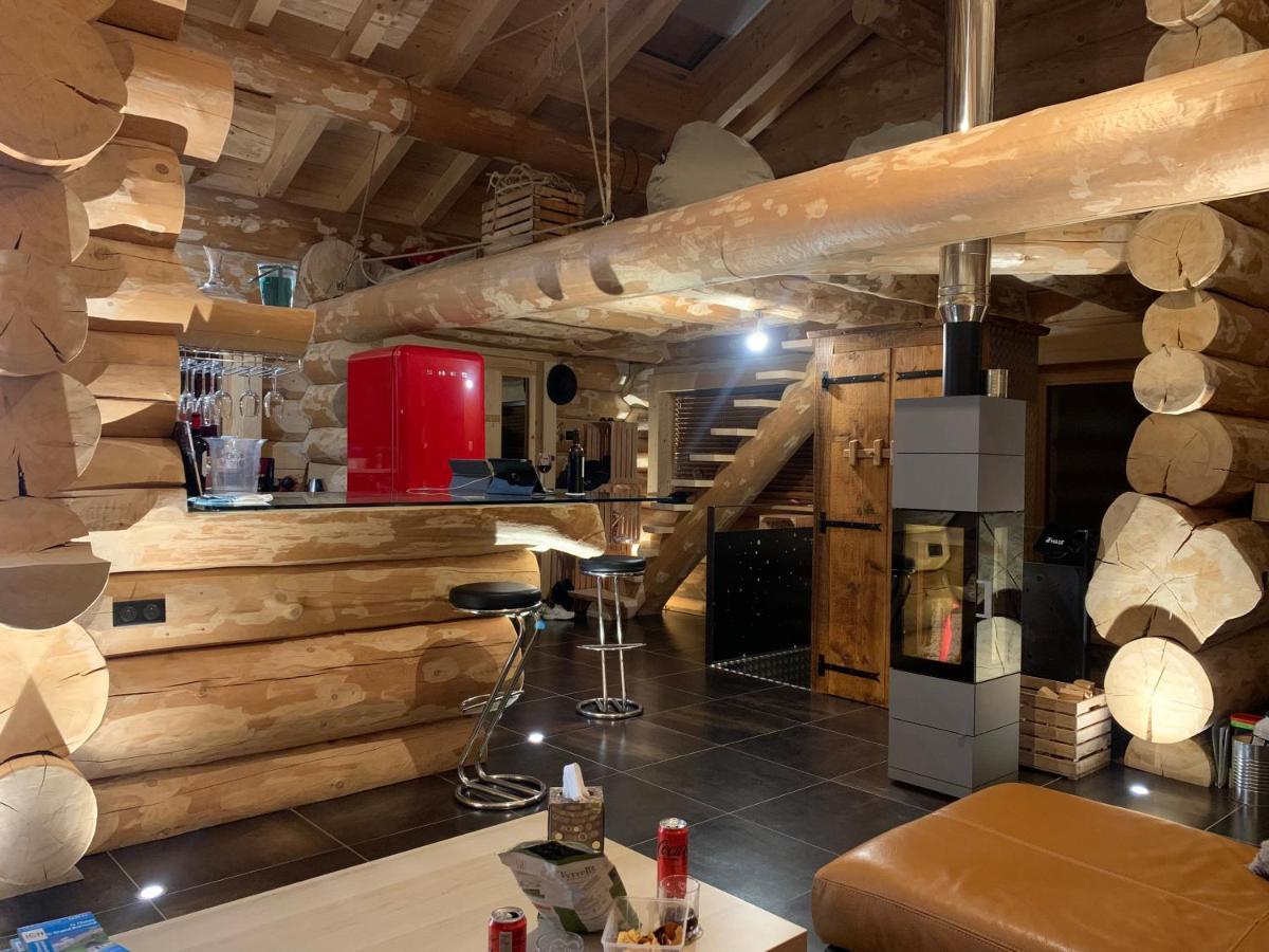 Chalet Anzac Chalet 5 Etoiles En Rondins Tout Neuf Unique Dans Les Aravis Les Villards-sur-Thônes المظهر الخارجي الصورة