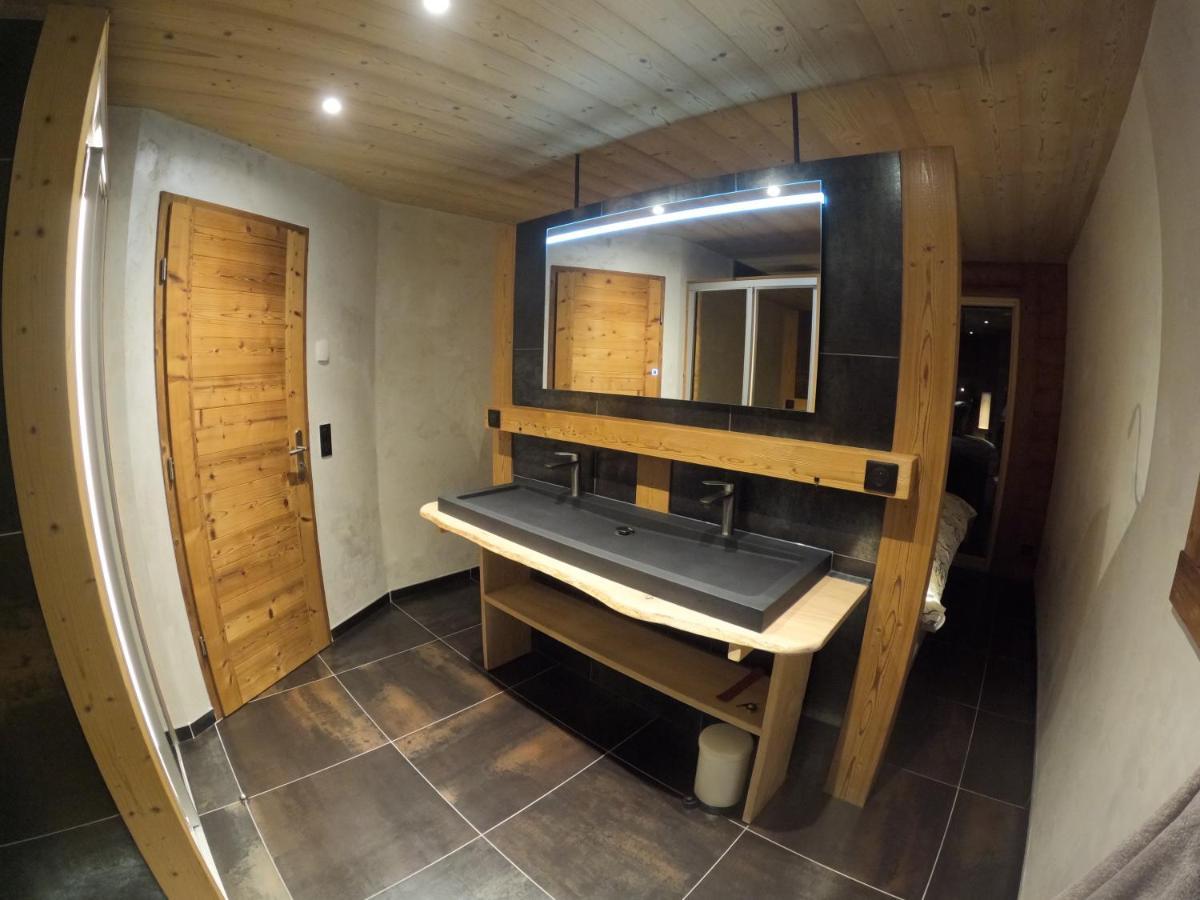 Chalet Anzac Chalet 5 Etoiles En Rondins Tout Neuf Unique Dans Les Aravis Les Villards-sur-Thônes المظهر الخارجي الصورة