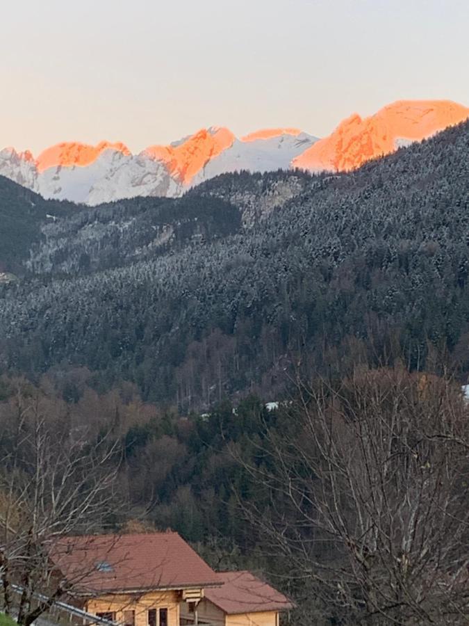 Chalet Anzac Chalet 5 Etoiles En Rondins Tout Neuf Unique Dans Les Aravis Les Villards-sur-Thônes المظهر الخارجي الصورة