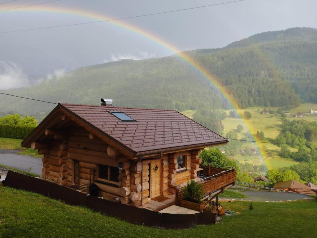 Chalet Anzac Chalet 5 Etoiles En Rondins Tout Neuf Unique Dans Les Aravis Les Villards-sur-Thônes المظهر الخارجي الصورة