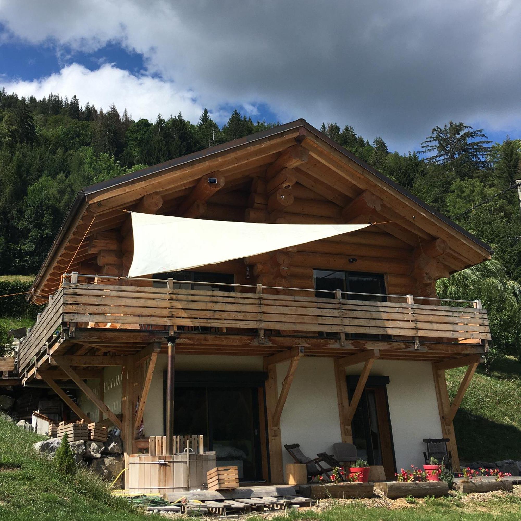 Chalet Anzac Chalet 5 Etoiles En Rondins Tout Neuf Unique Dans Les Aravis Les Villards-sur-Thônes المظهر الخارجي الصورة
